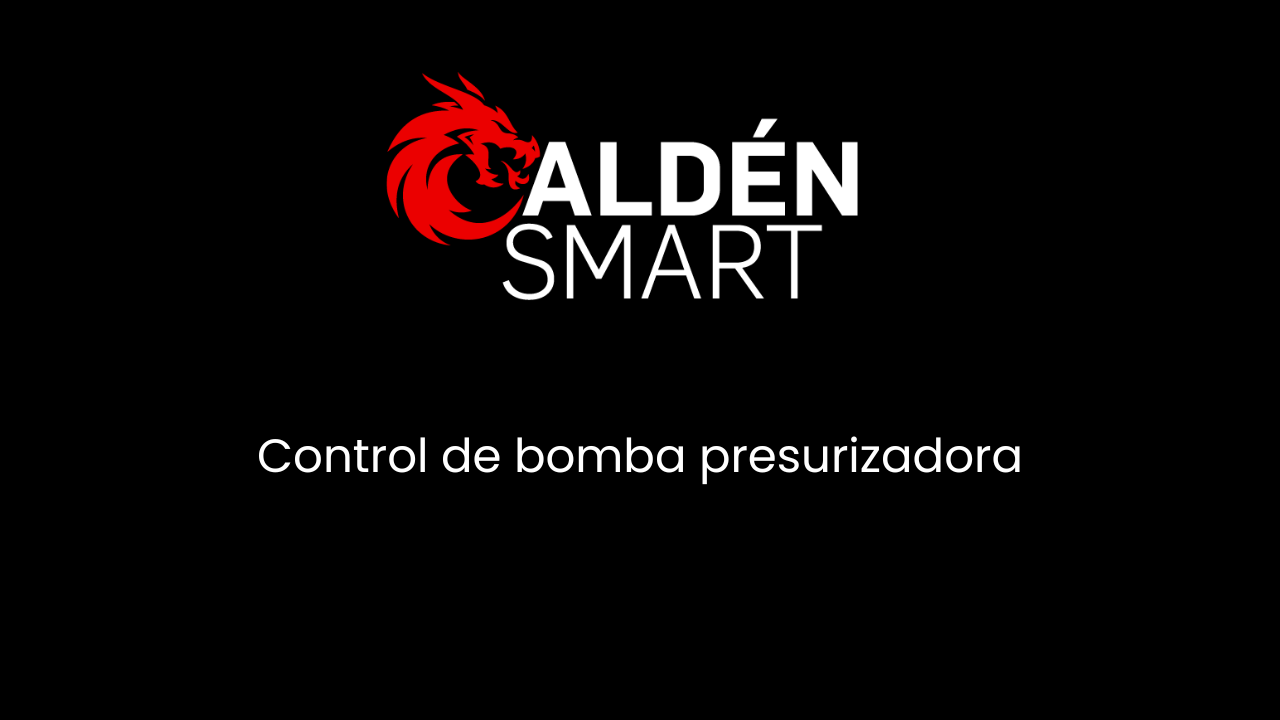 Control de bomba presurizadora